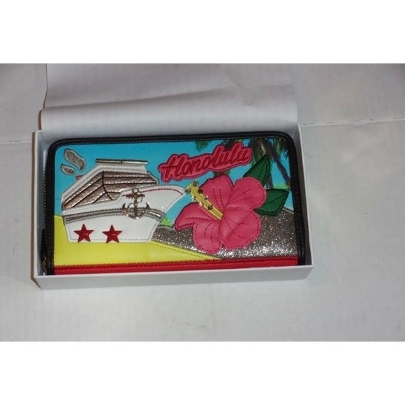 NEW •Braccalini•Wonder Cruise Honolulu Shoulder Bag & Matching Wallet Set - Picture 4 of 8